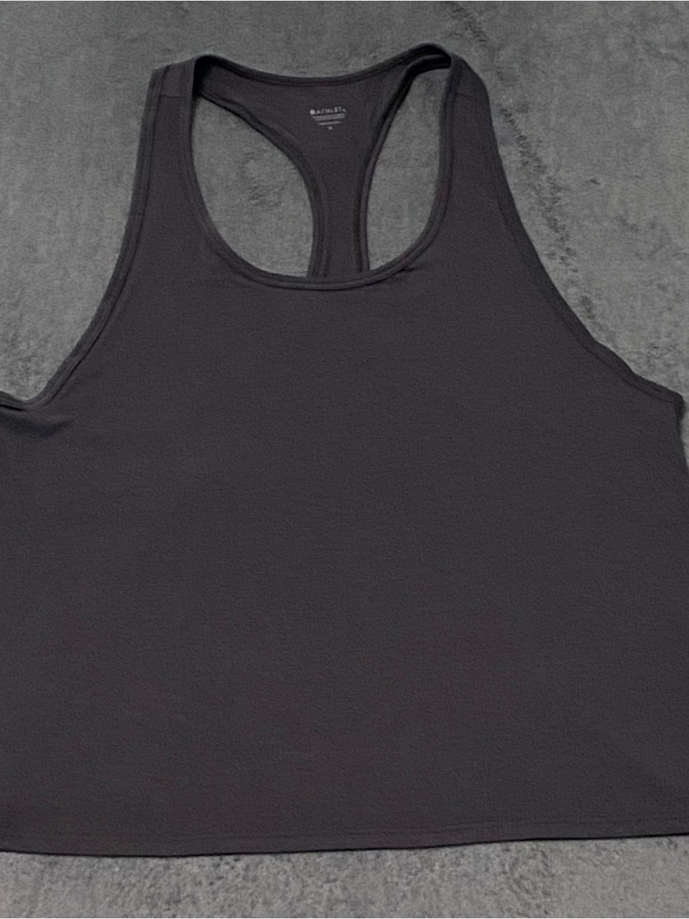 Athleta Tank Top Womens M Black Racerback Swing Loose Fit Sporty Athletic Shirt